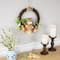 12" Floral Grapevine Spring Easter Wreath with Rabbit